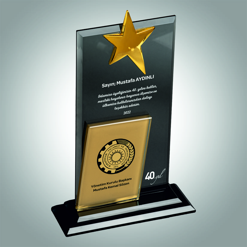 KRİSTAL VİP PLAKET