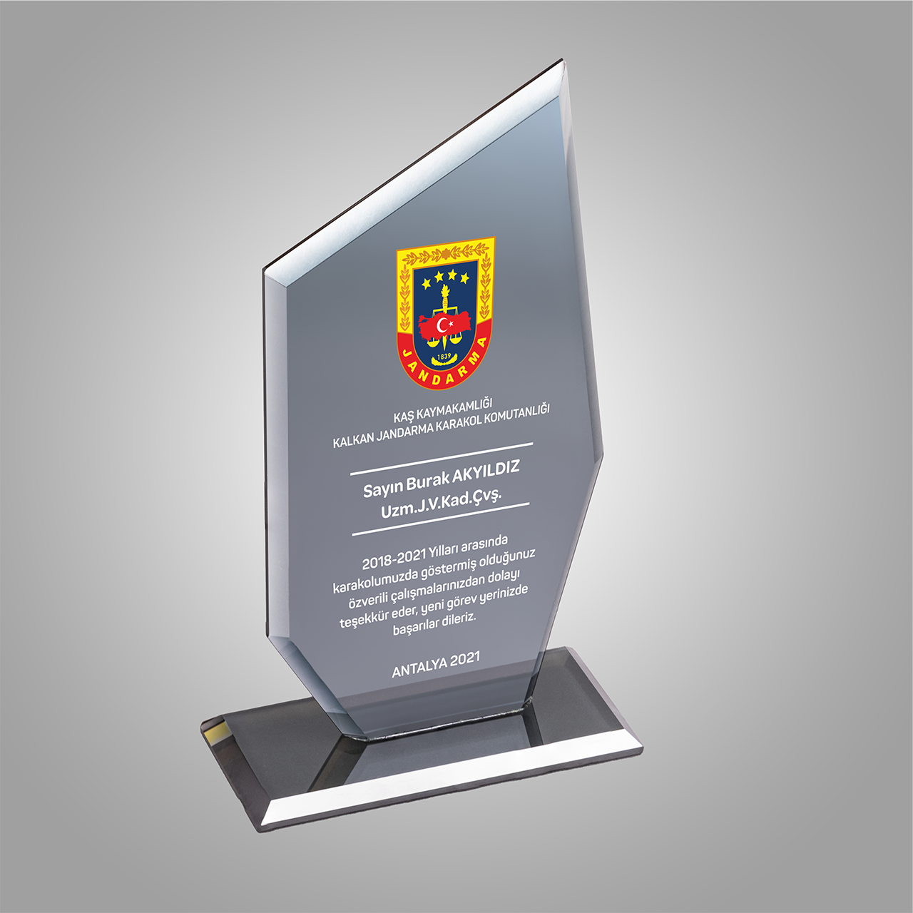 KRİSTAL PLAKET