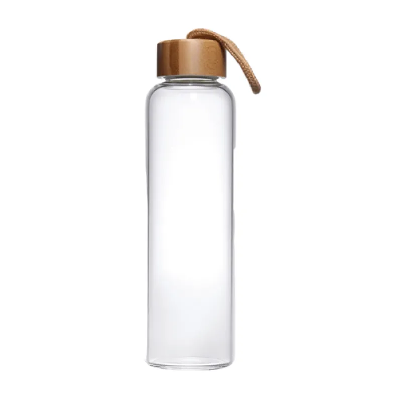 EccoTech 1000 ML Bambu Kapaklı Cam Matara