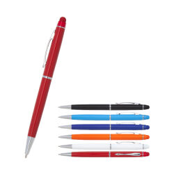 Beyaz Metal Tükenmez Touchpen Kalem
