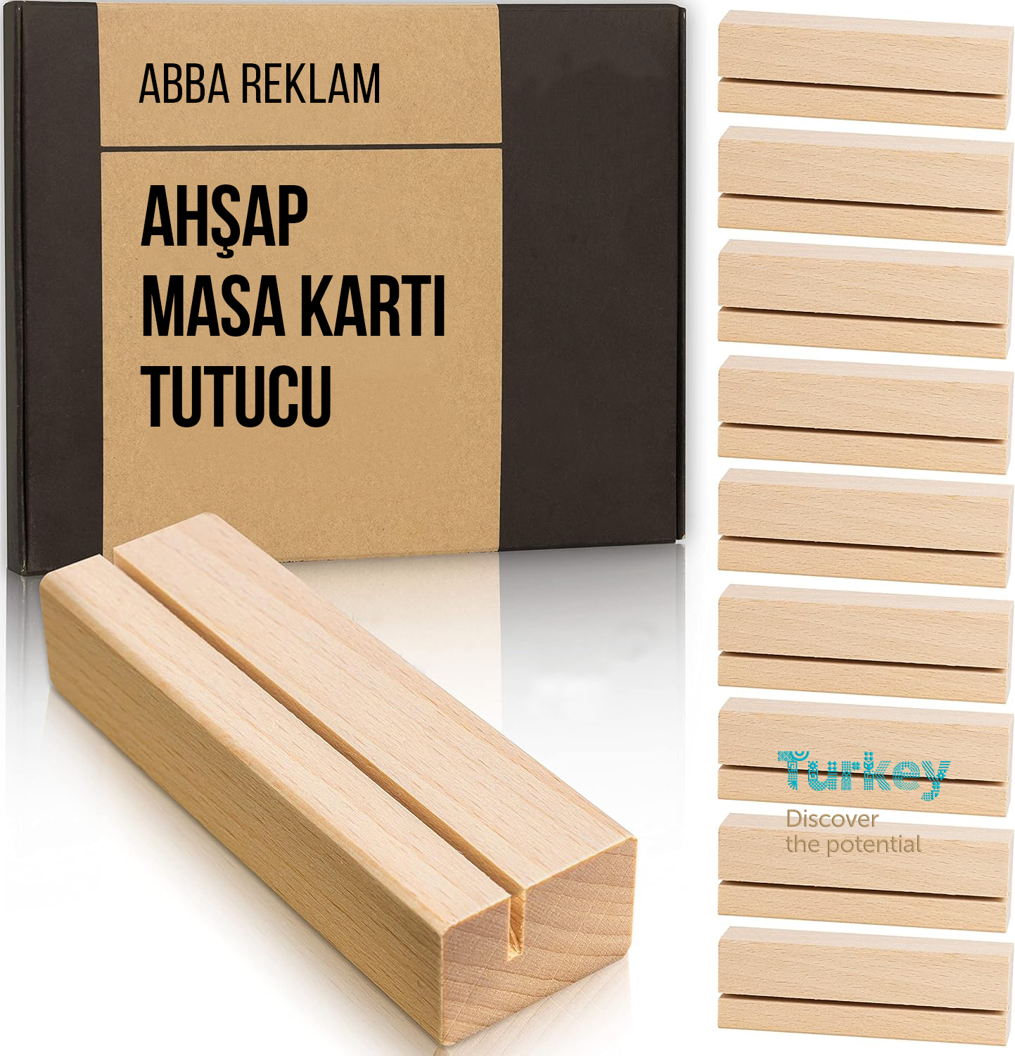 Ahşap Kart Tutucu