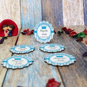 Ahşap Papatya Doğum Günü & Baby Shower Magneti