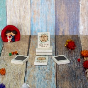 Doğal Taş Nikah Magneti 4x6cm