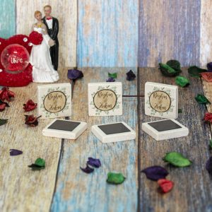 Doğal Taş Nikah Magneti 5x5cm