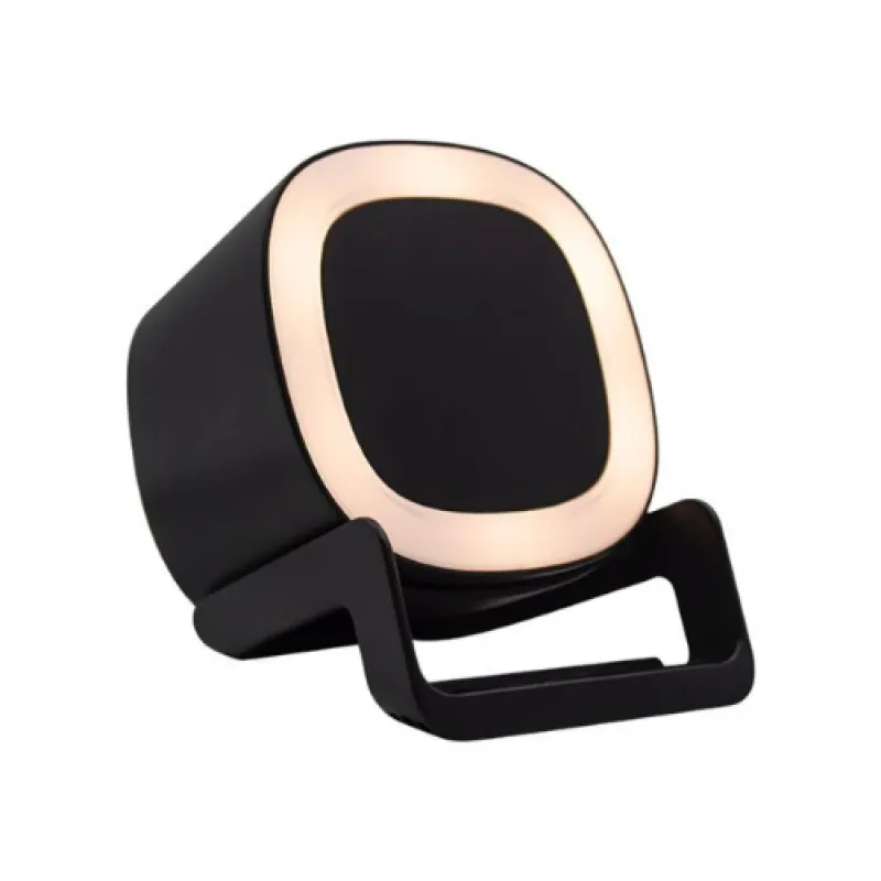EccoTech Telefon Standı ve Led Logo özellikli Lamba & Bluetooth Speaker & Wireless Charger