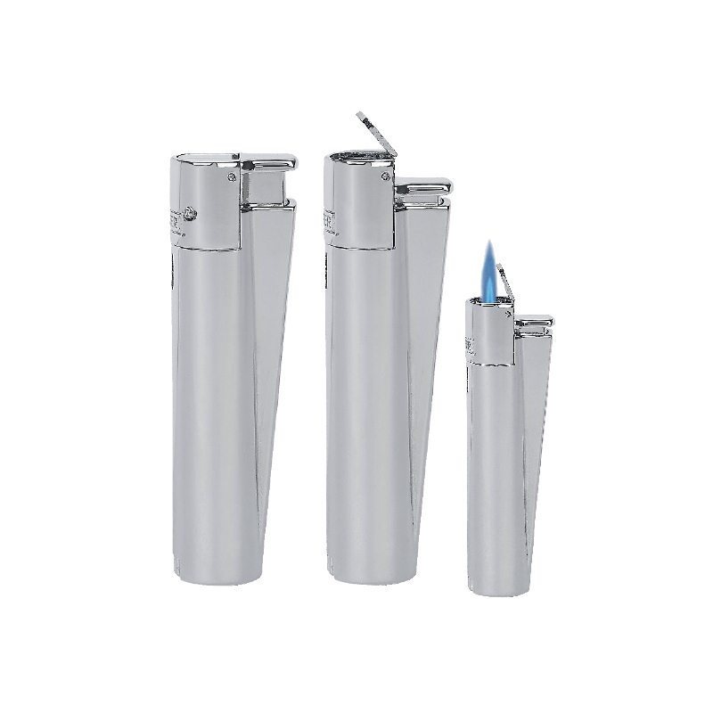 Saten-Silver Jet Alevli Metal Siboplu Çakmak