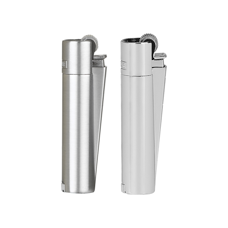 Saten-Silver Clipper Metal Siboplu Çakmak