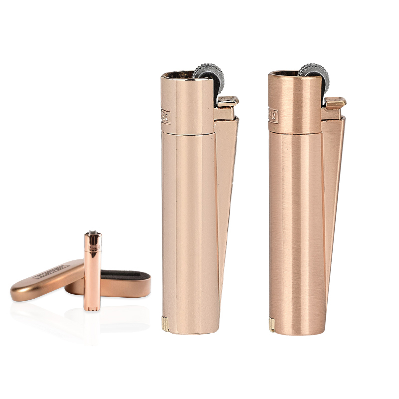 Rose Gold Clipper Metal Siboplu Çakmak