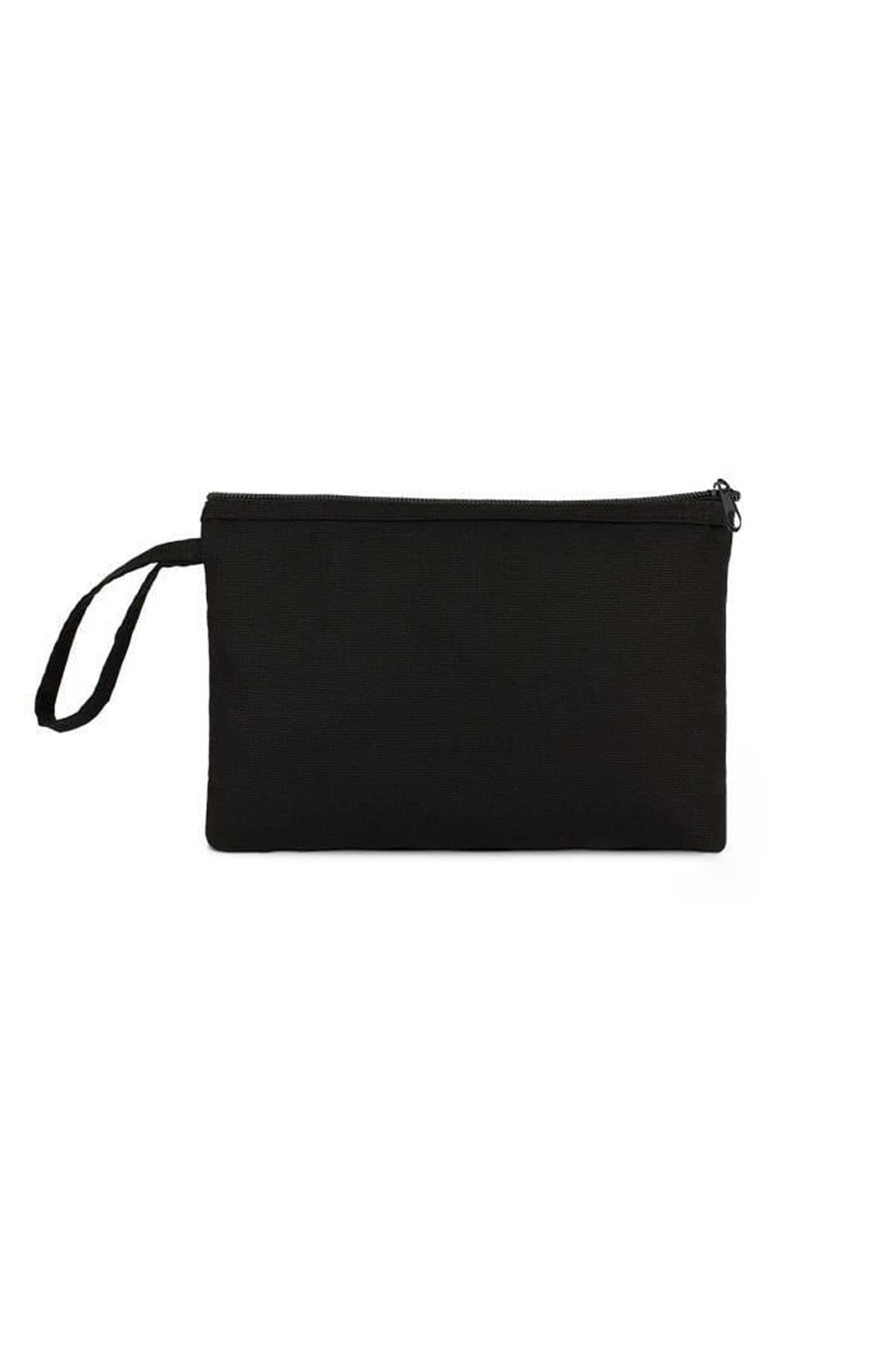 Siyah Ham Bez Clutch